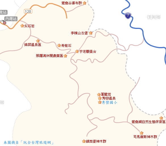 秀巒地圖